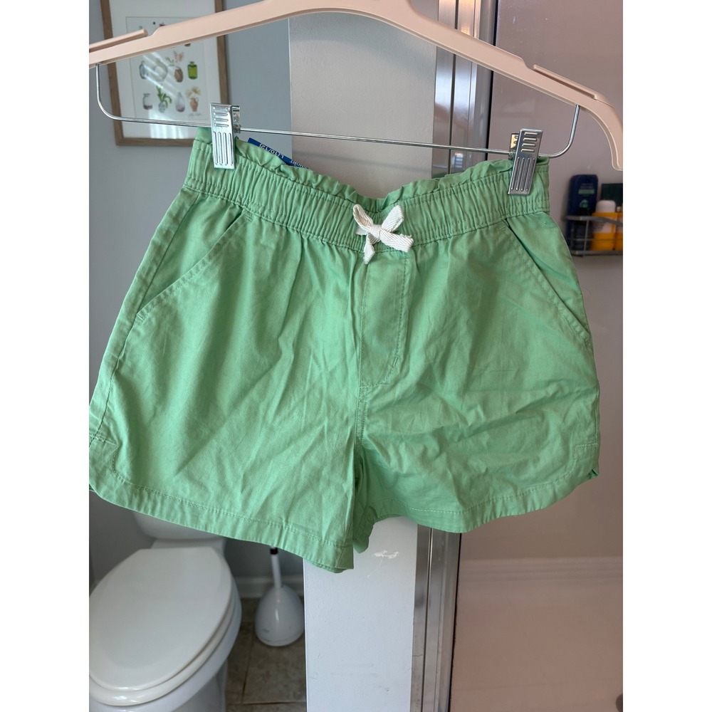 NWT Gap Kids Pull On Shorts Green 100% Cotton Size L 10/12